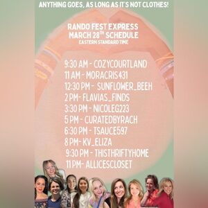 Rando Fest Express March 28th 🌻Join me at 12:30pm ET🐝